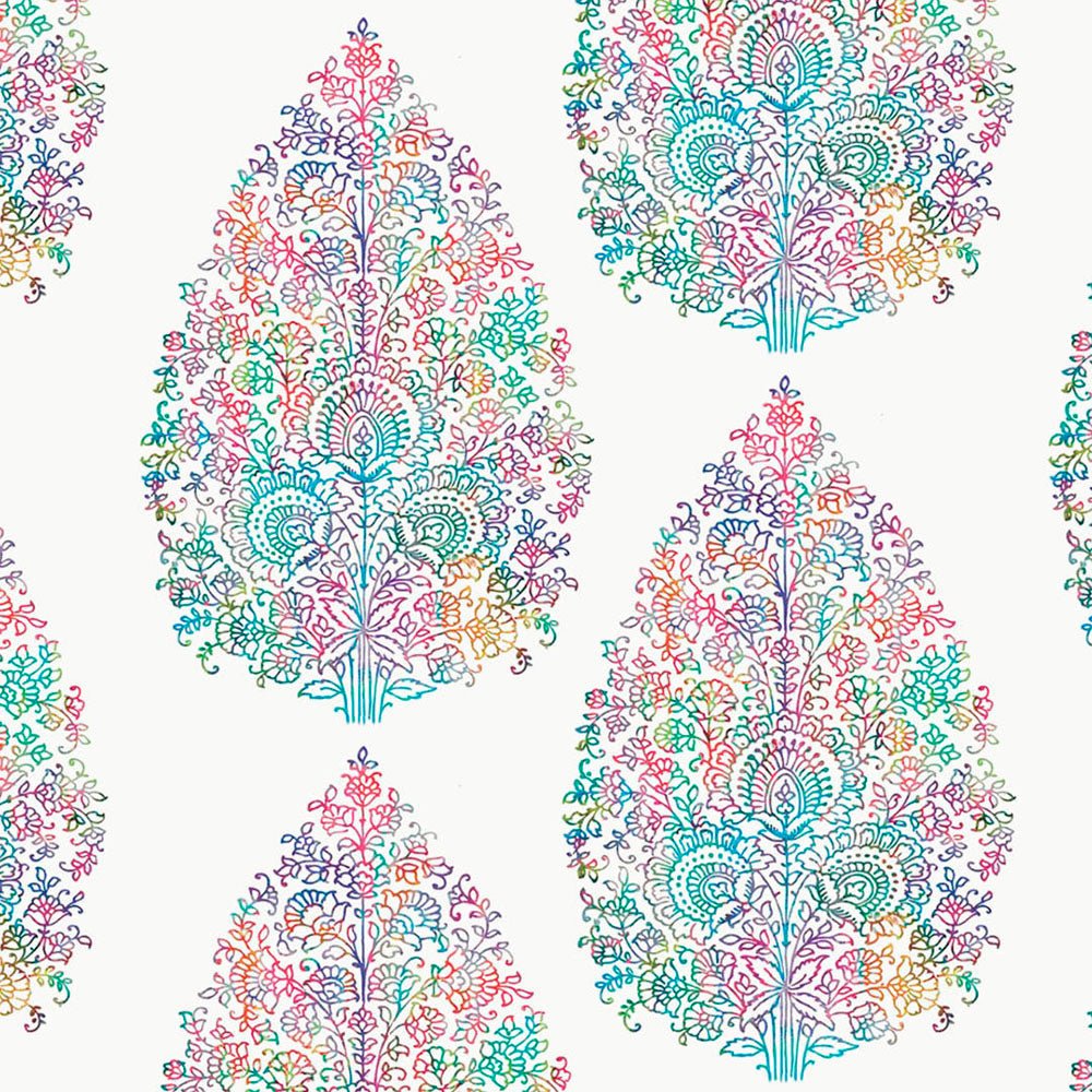 Elegant Floral Print Room Darkening Curtains Set of 2 DS108A - Image 2