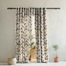 Elegant Geometric Print Room Darkening Curtain - Set of 2 - DS395D