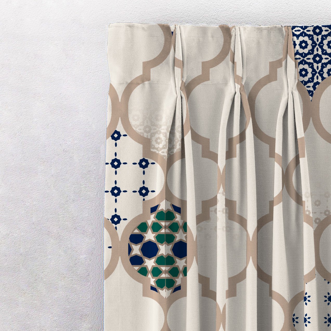 Elegant Ethenic Room Darkening Curtain Set of 2 - DS452A - Image 7