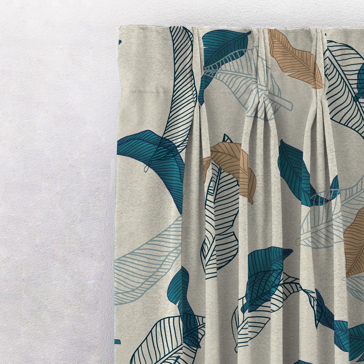 Elegant Floral Print Room Darkening Curtains- Set of 2 -Ds 467A - Image 4