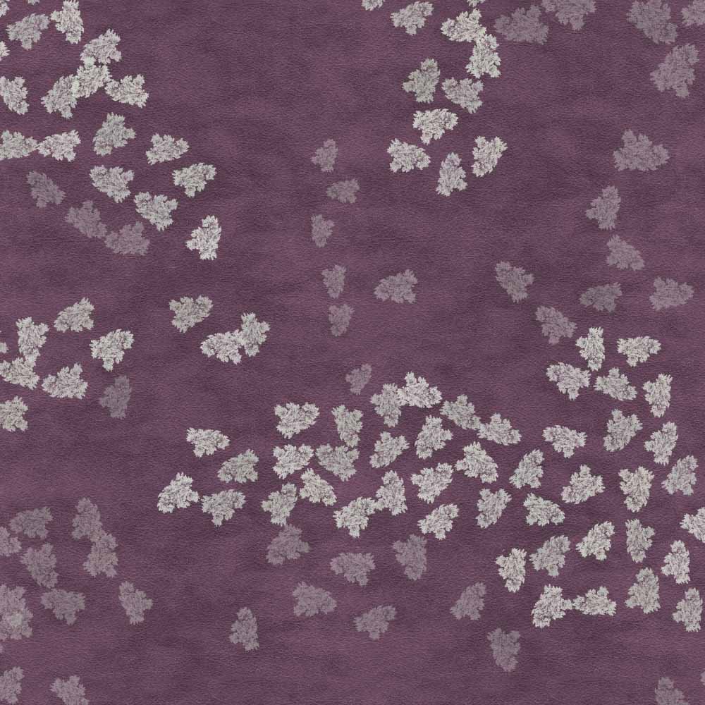 Fluttering Beauty Geometric Wine Red Heavy Satin Blackout curtains Set Of 2 - (DS500A) - Image 7