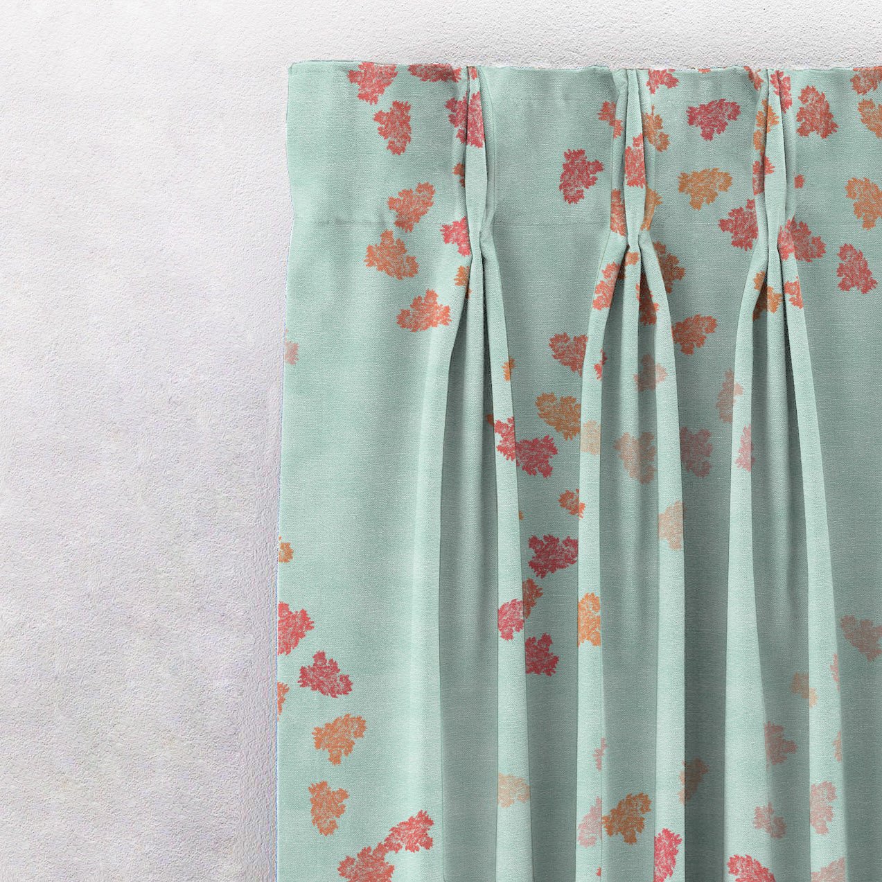Elegant Floral Print Room Darkening Curtains- Set of 2 - DS500 C - Image 4