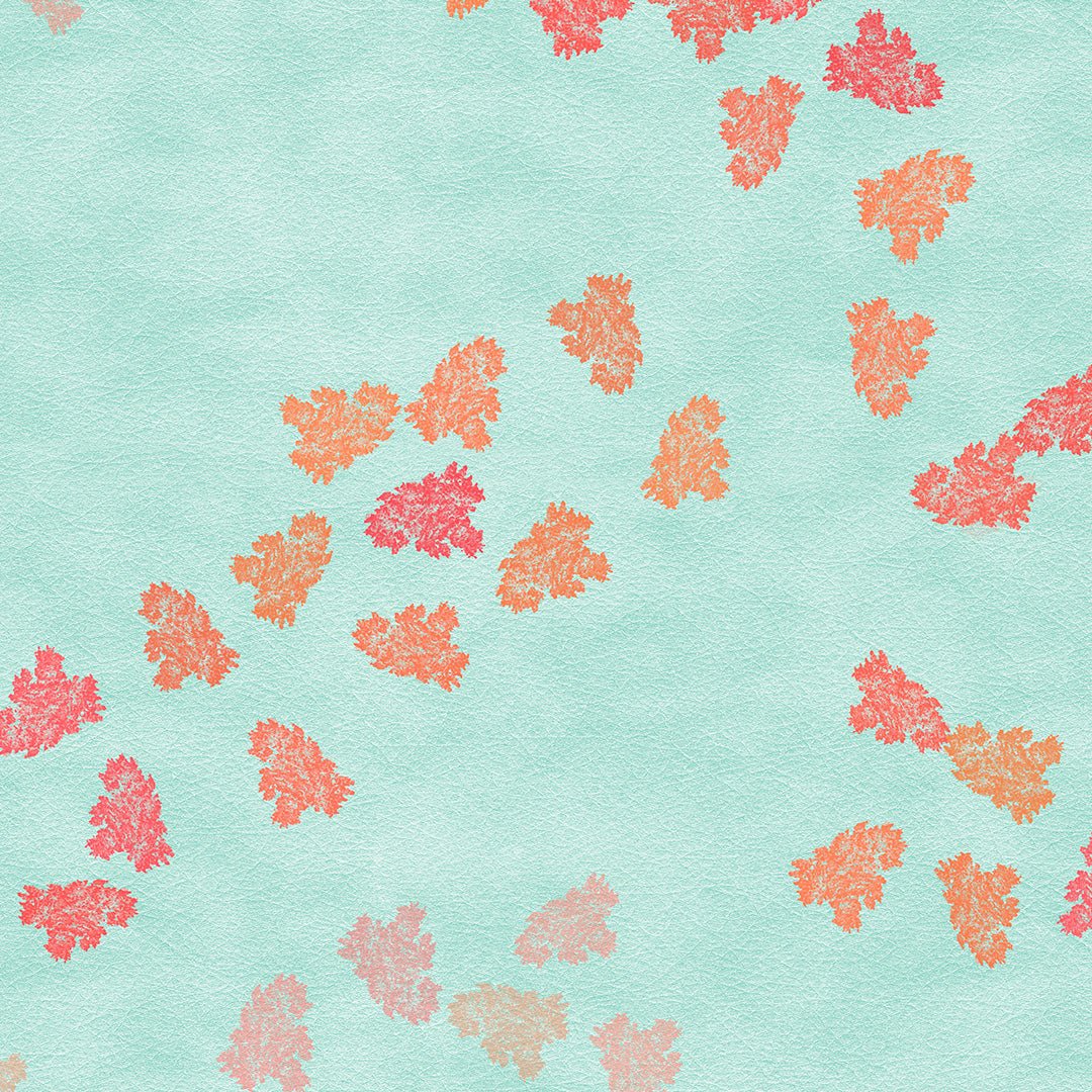 Fluttering Beauty Geometric Tame Teal Heavy Satin Blackout Curtains Set Of 2 - (DS500C) - Image 6