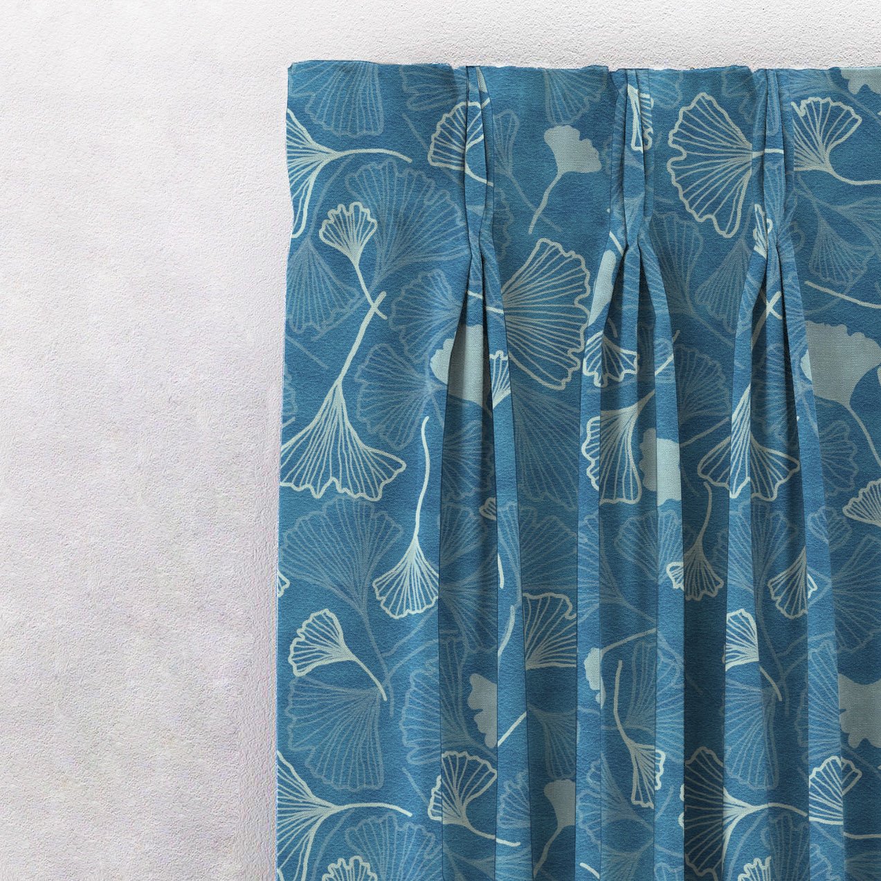 Elegent Floral Print Matt Finish Room Darkening Curtain Set of 2 MTDS501D - Image 3