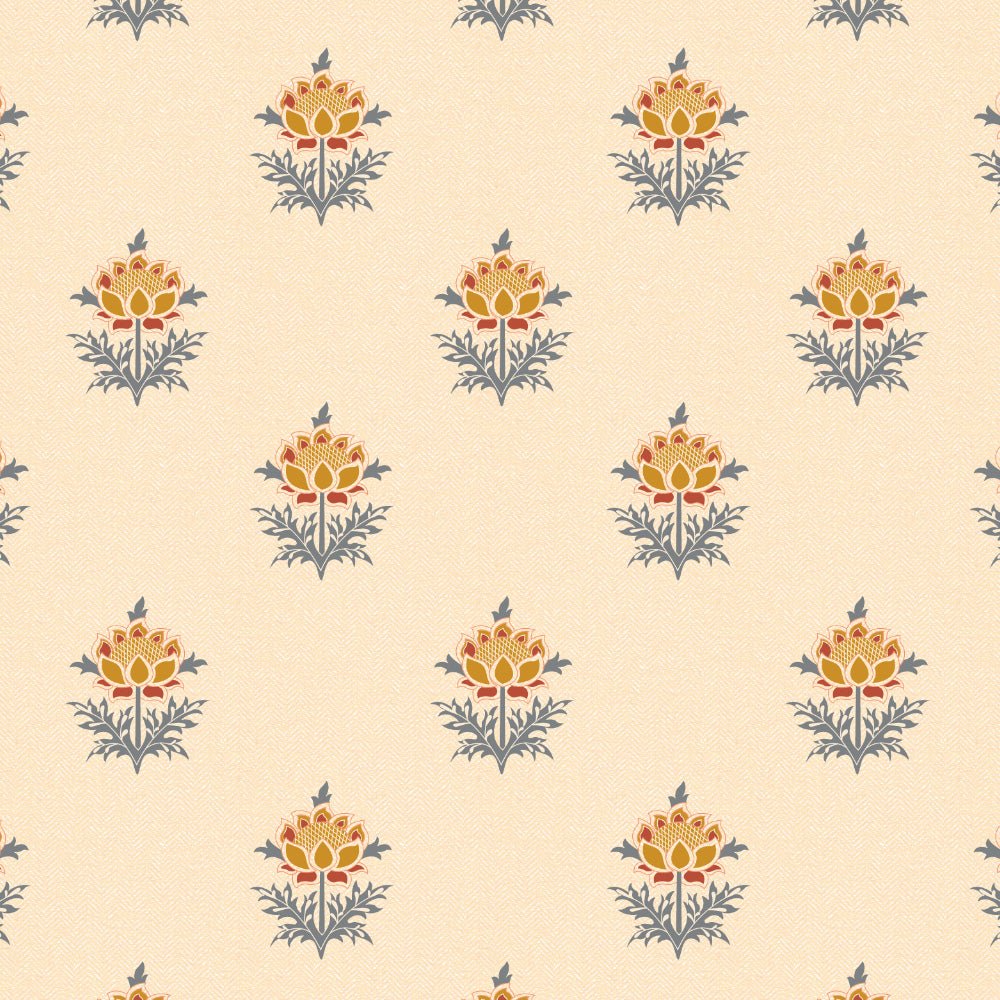 ButtaBliss Indie Saffron Yellow Heavy Satin Room Darkening Curtains Set Of 2 - (DS521C) - Image 6