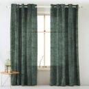 Elegent Geometric Print Matt Finish Room Darkening Curtain Set of 2 MTDS527C