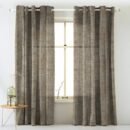 Elegent Geometric Print Matt Finish Room Darkening Curtain Set of 2 MTDS527F