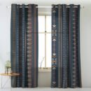 Digital Boho Printed Twill Textured Room Darkening Curtains Set Of 2 - DS529E