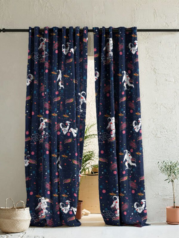 Elegant Kids Print Room Darkening Curtain - Set of 2 - DS538A