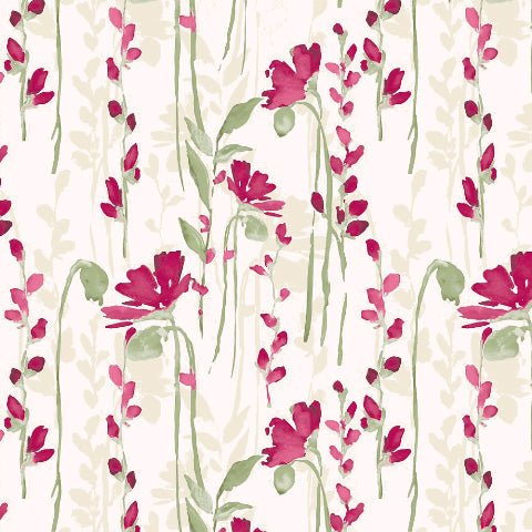 Romantic Floral Floral Petal Pink Matte Finish Room Darkening Curtains Set Of 2 - (DS550) - Image 6