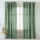 Elegant Abstract Print Matt Finish Room Darkening Curtain Set of 2 - MTDS522D