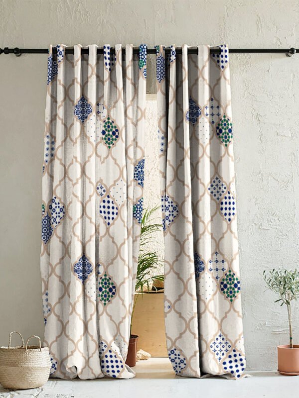 Elegant Ethenic Room Darkening Curtain Set of 2 - DS452A