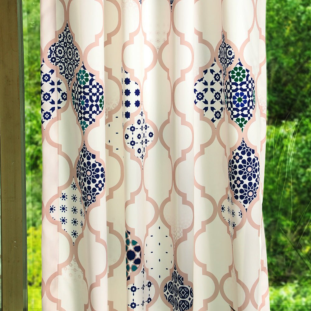 Elegant Ethenic Room Darkening Curtain Set of 2 - DS452A - Image 5