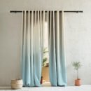 Elegant Ombre Print Room Darkening Curtain - Set of 2 - DSFRDM1
