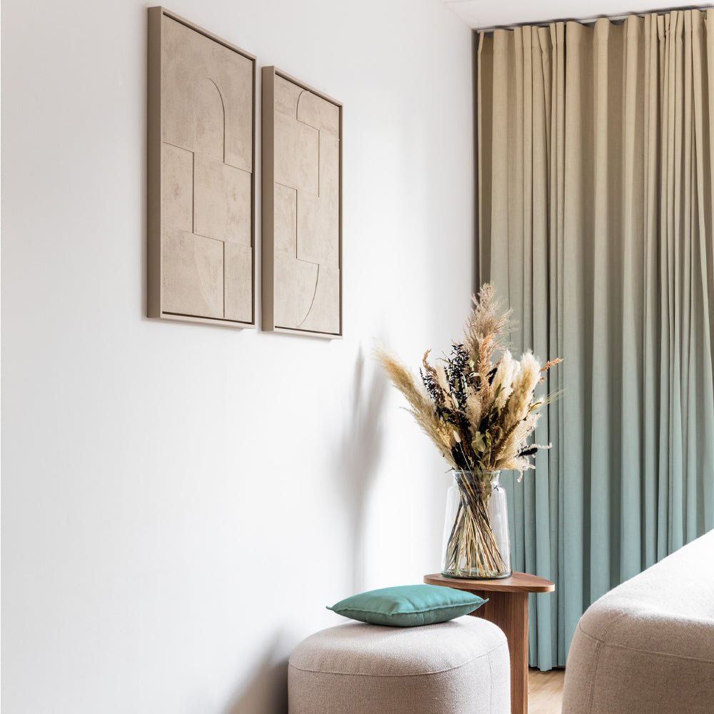 Elegant Ombre Print Room Darkening Curtain - Set of 2 - DSFRDM1 - Image 5