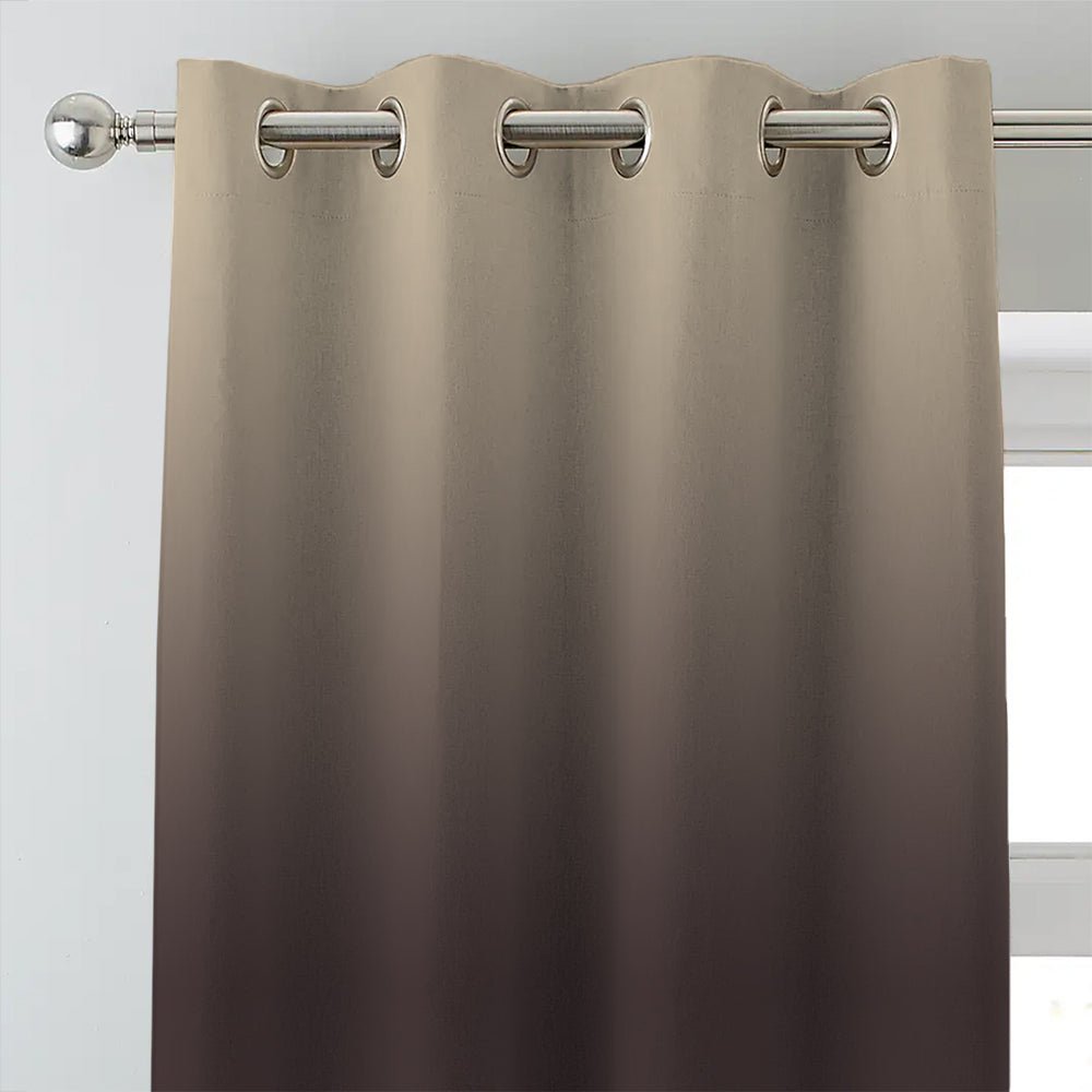 Elegant Ombre Print Room Darkening Curtain - Set of 2 - DSFRDM6 - Image 3