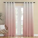 Meta 03 Ombre Matte Shilo Pink Room Darkening Curtain Set of 2