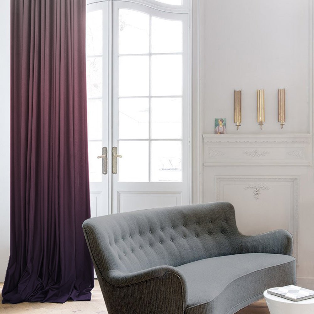 Elegant Ombre Print Room Darkening Curtain - Set of 2 - DSOFC15 - Image 5