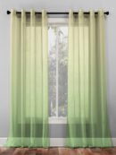 Elegant Ombre Print Sheer Semi Transparent Curtain - Set of 2 -OFC16