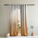 Elegant Ombre Print Room Darkening Curtain Set of 2, OMBRE22