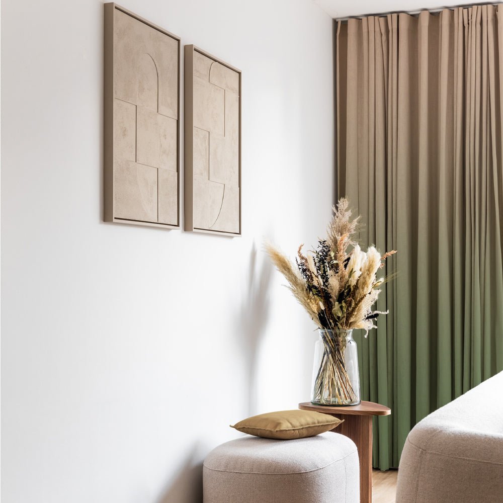 Elegant Ombre Print Room Darkening Curtain - Set of 2 - DSTMI4 - Image 5