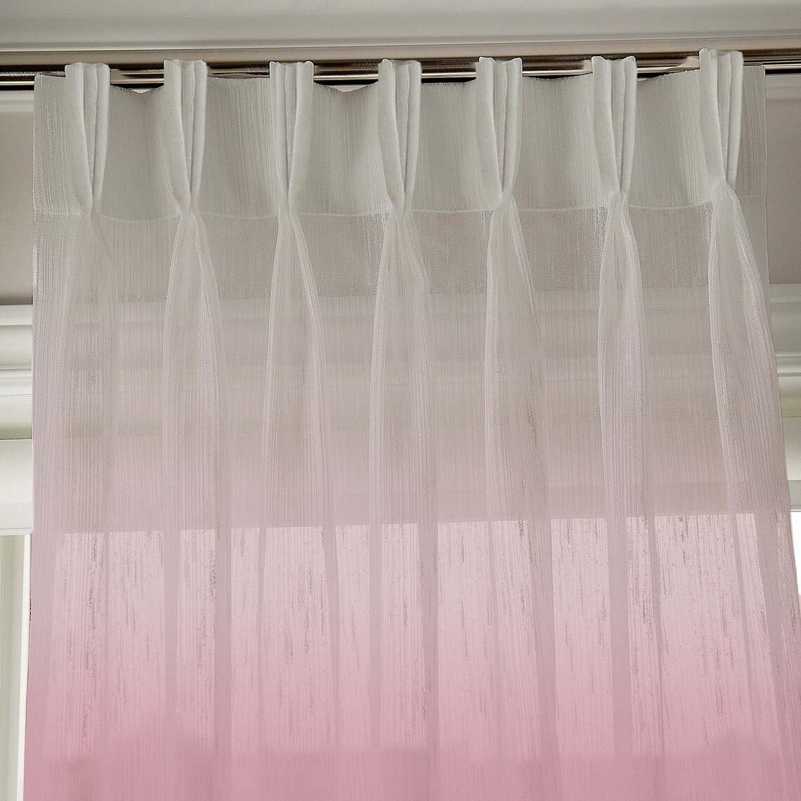 Elegant Ombre Print Sheer Semi Transparent Curtain - Set of 2 -OFC15 - Image 5